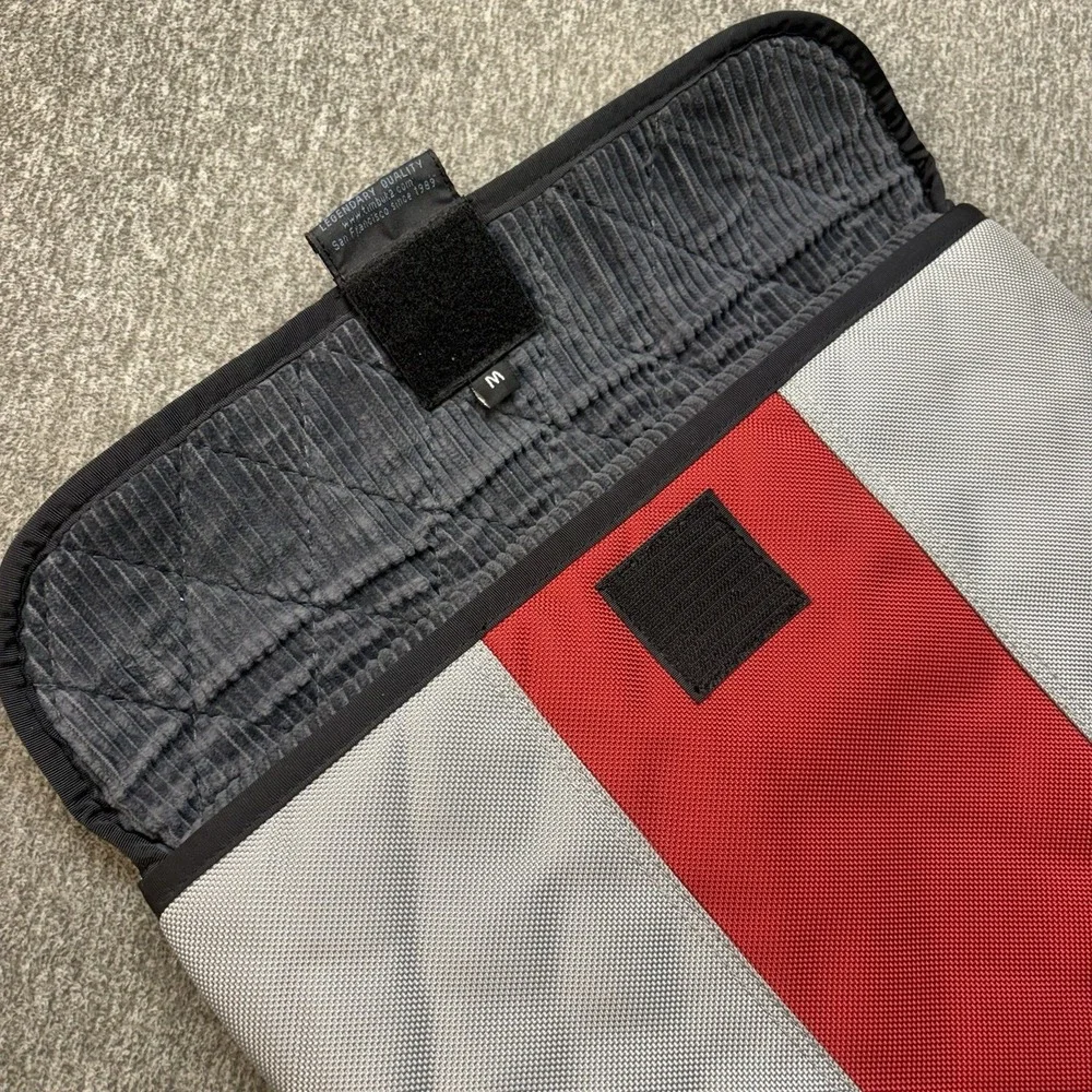 VTG Timbuk2 Classic Padded Laptop Sleeve Case Red Gray Tablet Organizer 14